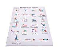 Didiseaon Póster de Yoga con Marco de Madera, 15.75x11.81 Pulgadas | Lienzo Elegante, Guía Visual para Estudio y Sala de Entrenamiento, Adecuado para Hombres y Principiantes