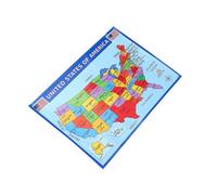 Didiseaon Póster Mapa de Estados Unidos Educativo para Pared Cartel Didáctico Resistente al Desgaste Decoración para Aula y Hogar con Detallado Mapa Físico y Político Usa