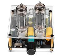 Didiseaon Preamplificador de Válvulas Alta Fidelidad K4/6a2, Previo Phono Estéreo, PCB Abs Vidrio, Portátil, para Sistemas de Cine en Casa DIY y Decoración Moderna