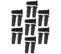 Didiseaon Protector de Deslizadores de Silla, Cubiertas de Ruedas para sillas de Oficina, 20 Piezas, plástico Negro, fácil de Instalar, Resistentes al Desgaste, para Comedor y Patio