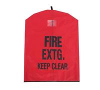 Didiseaon Protector de extintor de incendios para interiores, cubierta protectora del equipo de seguridad, tela roja, resistente a la intemperie, resistente a heladas, para patio y