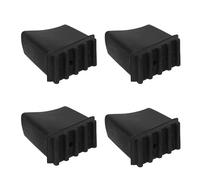 Didiseaon Protectores Antideslizantes para Pies de Escalera Plegable, 4 Unidades de Goma Negra 5 X 2,5 X 5 Cm, Accesorios Resistentes al Desgaste para Protección de Suelos en Uso Doméstico