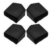 Didiseaon Protectores para Patas de Escalera Extensible 4 Piezas Antideslizantes de Goma Cuadradas 2x4 Cm Negras para Escaleras Plegables Accesorios de Seguridad y Protección de Suelos