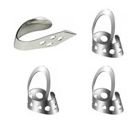 Didiseaon Púas Ajustables Para Pulgar De Acero Inoxidable, 4 Unidades Para Guitarra, Banjo y Ukelele, Accesorios Duraderos Para Proteger Dedos Instrumentos De Cuerda