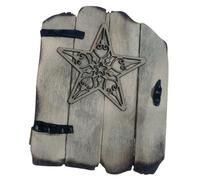 Didiseaon Puerta De Hada Miniatura De Madera Para Jardín Decoración Creativa De Puerta De Duende Accesorios De Jardín Para Escenas Miniatura