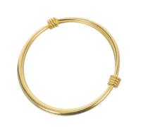 Didiseaon Pulsera Ajustable de Cobre Chapado en Oro, Brazalete Abierto Push-pull, Color Dorado, Joyería Infantil para Uso Diario y Ocasiones Obsequios