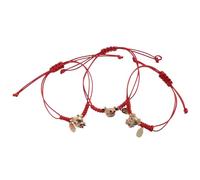 Didiseaon Pulsera Roja de Hilo Artesanal para Mujer 3 Piezas, Cuerda Fina Ajustable, Amuleto Suerte Año del Buey, Accesorio Festivo Hecho a Mano para Muñeca Estilo Varios estilos