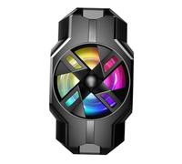 Didiseaon Radiador y Enfriador para Teléfono Inteligente Recargable, Ventilador Silencioso De Enfriamiento Rápido para Móviles, Diseño Compacto Portátil, Color Negro para Uso Cualquier Lugar