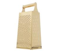 Didiseaon Rallador de 4 Lados de Acero Inoxidable Dorado, Cortadora Multifuncional para Verduras y Frutas, Utensilio de Cocina Doméstico, Mango Colgante Ergonómico, Rallador de Patatas