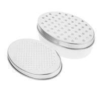 Didiseaon Rallador de Queso Multifuncional de Acero Inoxidable con Recipiente Ovalado Blanco, 3 Piezas, Herramientas para Rallar Verduras y Zanahorias, Rallador con Almacenamiento para Uso