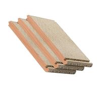 Didiseaon Rascador Triangular para Gatos de Cartón Corrugado 6 Caras Reutilizables Compacto y Seguro para Interior Juguete Interactivo para Gatos en Espacios Pequeños