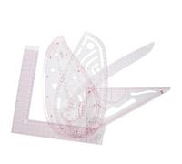 Didiseaon Regla de Costura Multifuncional de Pvc para Corte y Confección Curva Francesa y Forma en L, Medición Precisa para Aficionados y Principiantes en Dibujo y Costura