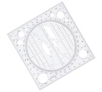 Didiseaon Regla de Dibujo Multifuncional de Plástico Ligero para Estudiantes Herramienta Matemática y Medición Precisa para Oficina Escuela y Hogar