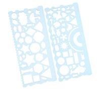 Didiseaon Reglas y Plantillas para Dibujar Geométricas De Plástico, Tamaño Pequeño, Multiformato Versátil, Precisión Medición, Ideales para Estudiantes y Artistas