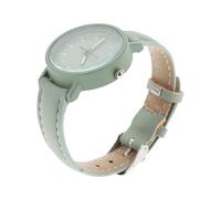 Didiseaon Reloj de Pulsera para Mujer Vintage Resistente al Agua, Correa de Cuero PU Avellana Verde, Reloj Casual y Versátil para Uso Diario, Diseño Sencillo y Ajustable, Estilo Retro