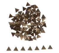 Didiseaon Remaches Piramidales de Cobre 10X10 MM, 100 Unidades, Tachuelas Planas para Planchar en Accesorios de Cuero, Calzado y Prendas de Vestir, Resistentes y Duraderos