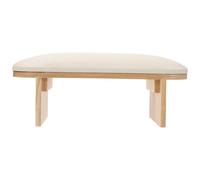 Didiseaon Reposamanos para Manicura Cojín de Mano Color Crema, Base de Madera Natural Alta, Soporte Ergonómico para Decoración de Uñas en Salón y Uso Doméstico
