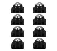 Didiseaon Ruedas Adhesivas para Muebles 8 Pcs Negras Ruedas Giratorias Autoadhesivas 360° 3 Rodamientos para Electrodomésticos y Cajas para Traslado Fácil y Silencioso