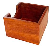 Didiseaon Servilletero de Madera sin Tapa Cuadrado 12 Cm, Organizador de Servilletas para Mesa Estilo Rústico, Dispensador Decorativo para Hogar, Restaurante y Comedor