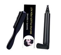 Didiseaon Set De Cepillos Para Barba Bolígrafo Para Bigote y Lápiz Para Pan Herramienta y Ligera