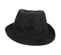 Didiseaon Sombrero Fedora Para Niños y Niñas, Estilo Inglés, 100% Algodón, Negro, Tamaño 58 Cm, Adecuado Para Bailes y Presentaciones Infantiles
