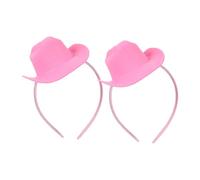Didiseaon Sombrero Mini De Vaquera Diadema Accesorio De Fiesta Temático De Oeste 2pcs