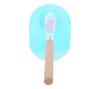 Didiseaon Soporte de Plataforma para Loros Perchas de Madera Natural para Pájaros Plataforma Alta para Periquitos Soporte Antideslizante para Ventana Accesorios de Ducha para Pájaros