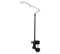 Didiseaon Soporte de Vapor para Cable de Plancha Abrazadera | Hierro Negro, Guía Curva para Mesa de Planchado, Fijación en Estación Doméstica y Lavandería