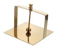 Didiseaon Soporte para Servilletas de Escritorio de Acero Inoxidable Color Dorado Medio, Porta Pañuelos Agujero Creativo para Cocina y Comedor, Estante Compacto para Papel y Servilletas