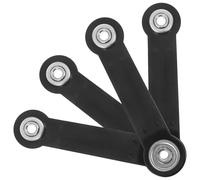 Didiseaon Soportes para Brazos de Rodamiento de Planeador 4 Piezas, Herrajes de Metal Resistentes para Muebles de Jardín Exterior, Piezas de Repuesto para Bancos y Sillas Terraza,