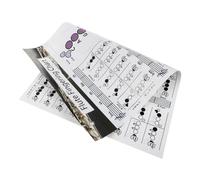 Didiseaon Tabla de Acordes para Flauta Pequeña, Guía de Aprendizaje y Práctica Papel Estucado, Póster Referencia de Notas para Flautistas Principiantes y Avanzados, Accesorio Musical