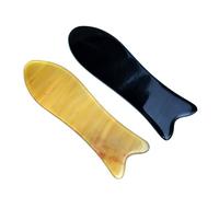 Didiseaon Tabla De Masaje Facial y Corporal Basha Herramientas Creativas De Guasha Varillas De Cuerno De Buey Set De 2