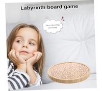 Didiseaon Tablero de Madera Redondo para con Movimiento de Juguete Educativo Portátil para Desarrollo del Pensamiento y Actividades Tempranas