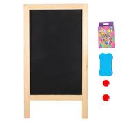 Didiseaon Tablero de Mensajes de Madera Pequeño para Mesa, Pizarra Decorativa Creativa Resistente Múltiples Usos para Decoración Infantil y Hogar