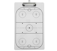 Didiseaon Tablero de Tácticas de Hockey Blanco Borrable Portátil para Entrenadores Pizarra de Estrategia Resistente Fácil Borrado para Entrenamiento y Demostración Deportiva