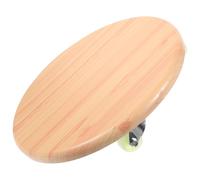 Didiseaon Taburete Ruedas Blanco y Superficie Efecto Madera, Altura 7 Cm, Pequeño y Estable para Pedicura, Reposapiés Versátil para Salón, Oficina y Hogar