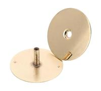 Didiseaon Tapa para Orificio de Cerradura de Puerta 25/8 Chapada en Oro Tornillos Cubierta del Pomo para Seguridad y Protección en Puertas Placa de Cierre Resistente para Mejoras del