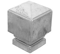 Didiseaon Tapa para Poste de Valla 60x60 Mm de Hierro, Cubierta Metálica Resistente para Remates de Postes de Cercas Exteriores, Accesorio Decorativo para Jardín, Remate Duradero y Práctico