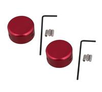 Didiseaon Tapas Protección Completa y Extensión de Vida Útil para Pedales de Guitarra Eléctrica de Aleación de Aluminio Rojo Tornillos y Manija Incluidos, 2 Juegos Color Aleatorio