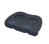 Didiseaon Tapete Antideslizante para Café Espresso de Silicona de Grado Alimenticio, Tamaño Grande, Color Negro, para Estación de Café y Apisonador, Accesorio Flexible y Fácil de Limpiar