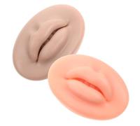 Didiseaon Tatuajes Labiales 2pcs Labios Falsos De Silicona Piel Sintética Accesorio Para Practicar Tatuajes