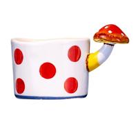 Didiseaon Taza de Cerámica Diseño de Hongo, Multifuncional y Fácil de Almacenar, Adecuado para Café o Leche en Casa y Oficina
