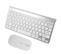 Didiseaon Teclado y Ratón Inalámbricos 2.4g Receptor USB, Diseño Compacto de 78 Teclas, Material Abs y Respuesta Rápida para Uso Diario y Viajes de Negocios