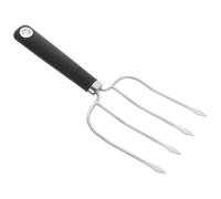 Didiseaon Tenedor para Pavo de Acero Inoxidable Reforzado, Fourchette de 4 Puntas para Barbacoa, Tenedor Asado Resistente para Trinchar Pollo y Carne, Herramienta para Cocina y Parrilla,