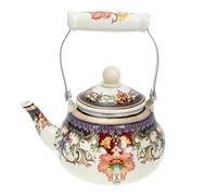 Didiseaon Tetera de Esmalte y Cerámica de 1.5l para Cocina, Compatible Estufas de Gas, Buena Conductividad Térmica para Hervir Agua y Preparar Té