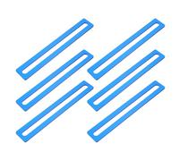 Didiseaon Tiras Resaltadoras de Lectura para Dislexia 6 Piezas Transparentes Azules Guía de Lectura Adultos Accesorio Educativo para Mejorar Comprensión