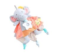 Didiseaon Toalla de Apego para Bebés con Diseño de Animal Juguete de Peluche Multifuncional para Cunas y Carritos Suave y Seguro para Recién Nacidos Color