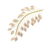 Didiseaon Tocado de Mujer Hojas Doradas Tamaño Mediano Hecho a Mano Accesorio para Cabello Fiesta Boda Dama Elegante