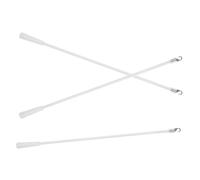 Didiseaon Varilla Giratoria para Persianas Horizontal 3 Piezas Palo Marrón de Plástico Resistente Varilla de Extensión Gancho para Reparación y Control de Luz en Ventanas de Hogar y