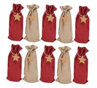 Didiseaon Vino de Arpillera Bolsas de Obsequio para Botellas Cordón para Transportar Vino o Usar como Bolsa de Cerveza Fiestas